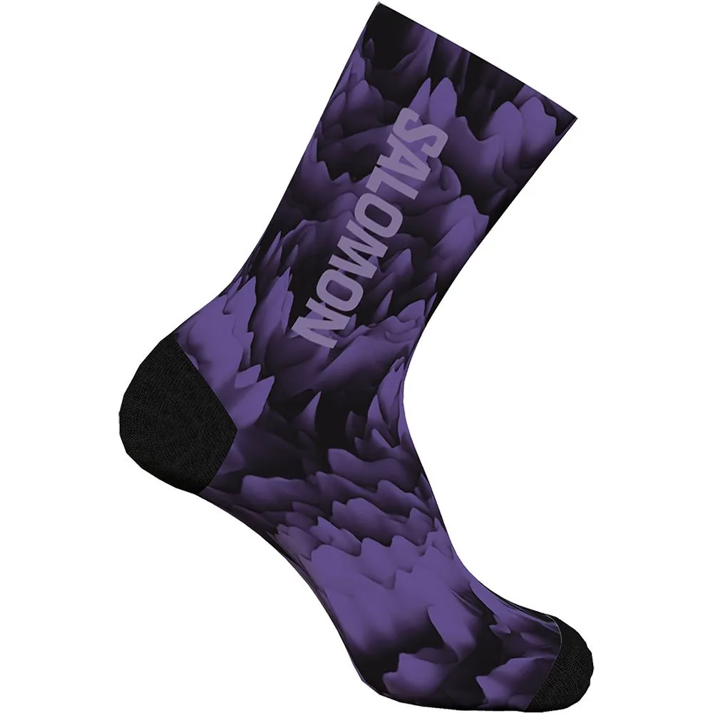 

Носки Salomon Creamy Lava crew, фиолетовый