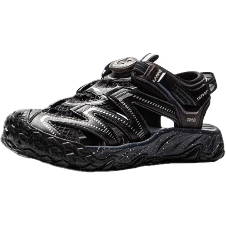 Детские сандалии Li Ning YOUNG Outdoor низкие, износостойкие, черные, для подростков Li-Ning YOUNG, Black