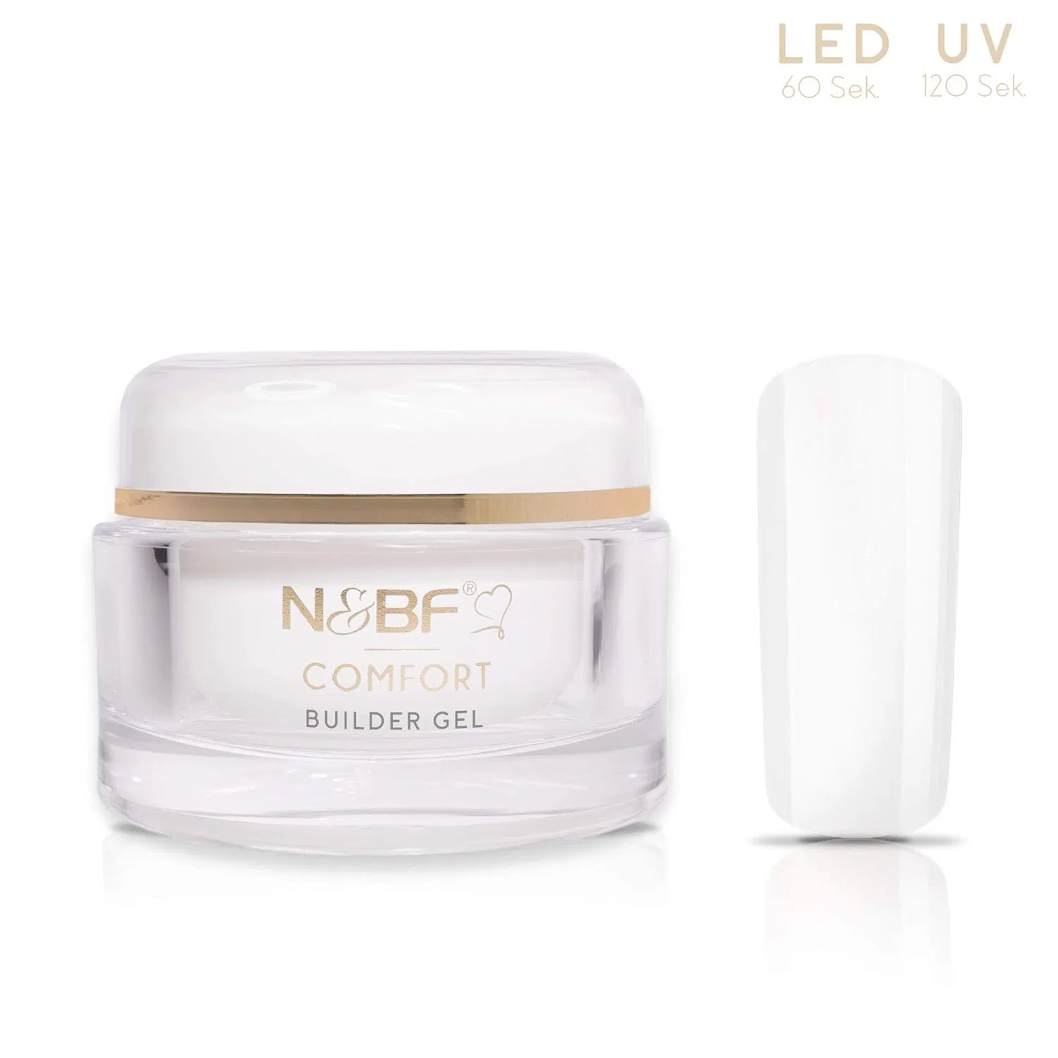 Профессиональный гель для наращивания ногтей «Comfort Line Clear» от N&BF Nails Factory