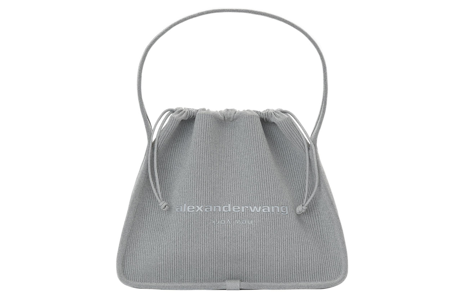 

Сумка вязаная из смеси полиэстера и полиуретана Tubas женская серая Alexander Wang