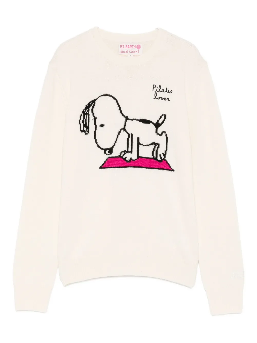 

Свитер с круглым вырезом Mc2 Saint Barth, бежевый