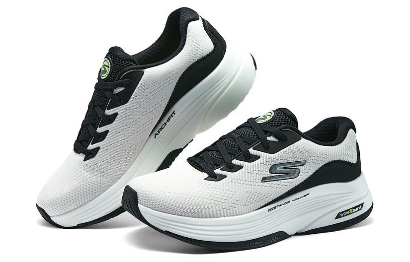 Кроссовки Skechers Lifestyle Shoes Men Low-top Black/white/gray, белый/черный — фото 3