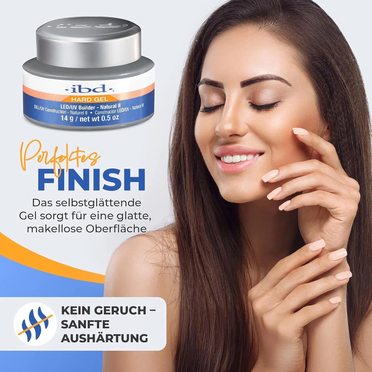 Гель для наращивания ногтей IBD LED/UV B-Gel, Natural II, 14 г Ibd, Natural Ii — фото 3