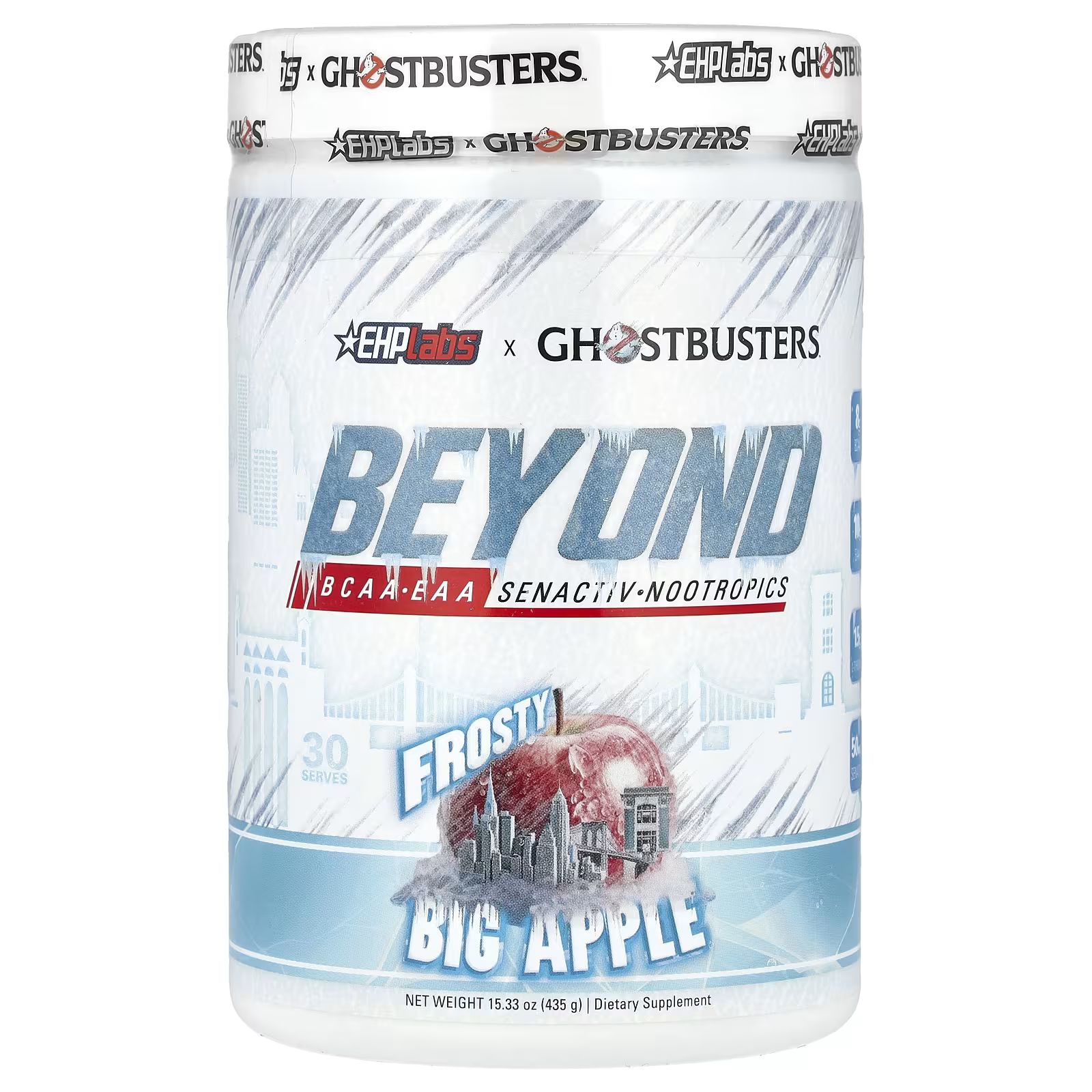 

Ghostbusters, Beyond, BCAA-EAA, Frosty Big Apple, 15,33 унции (435 г) Ehplabs