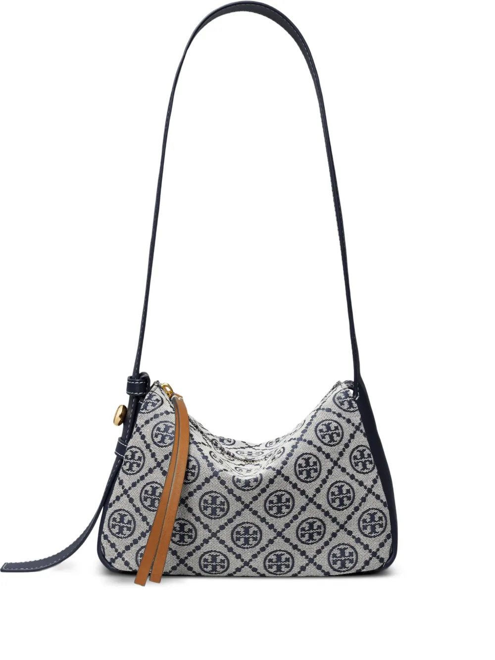 

Маленькая сумка на плечо Romy T Monogram Tory Burch, синий