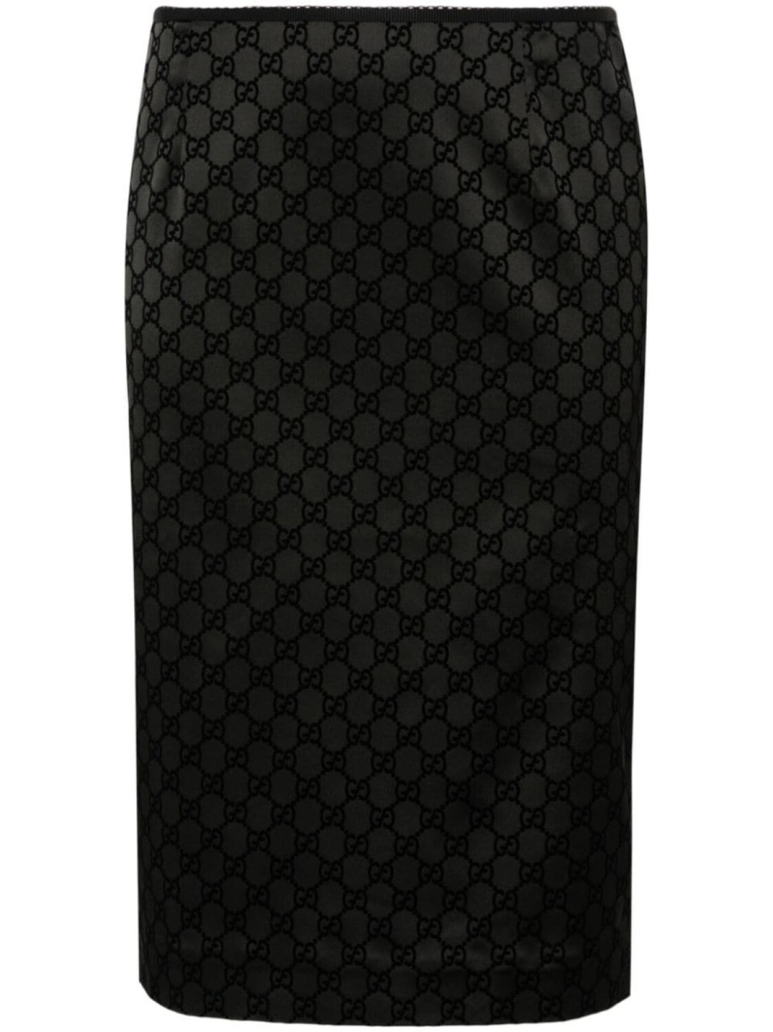 

Gucci юбка миди с логотипом GG, черный