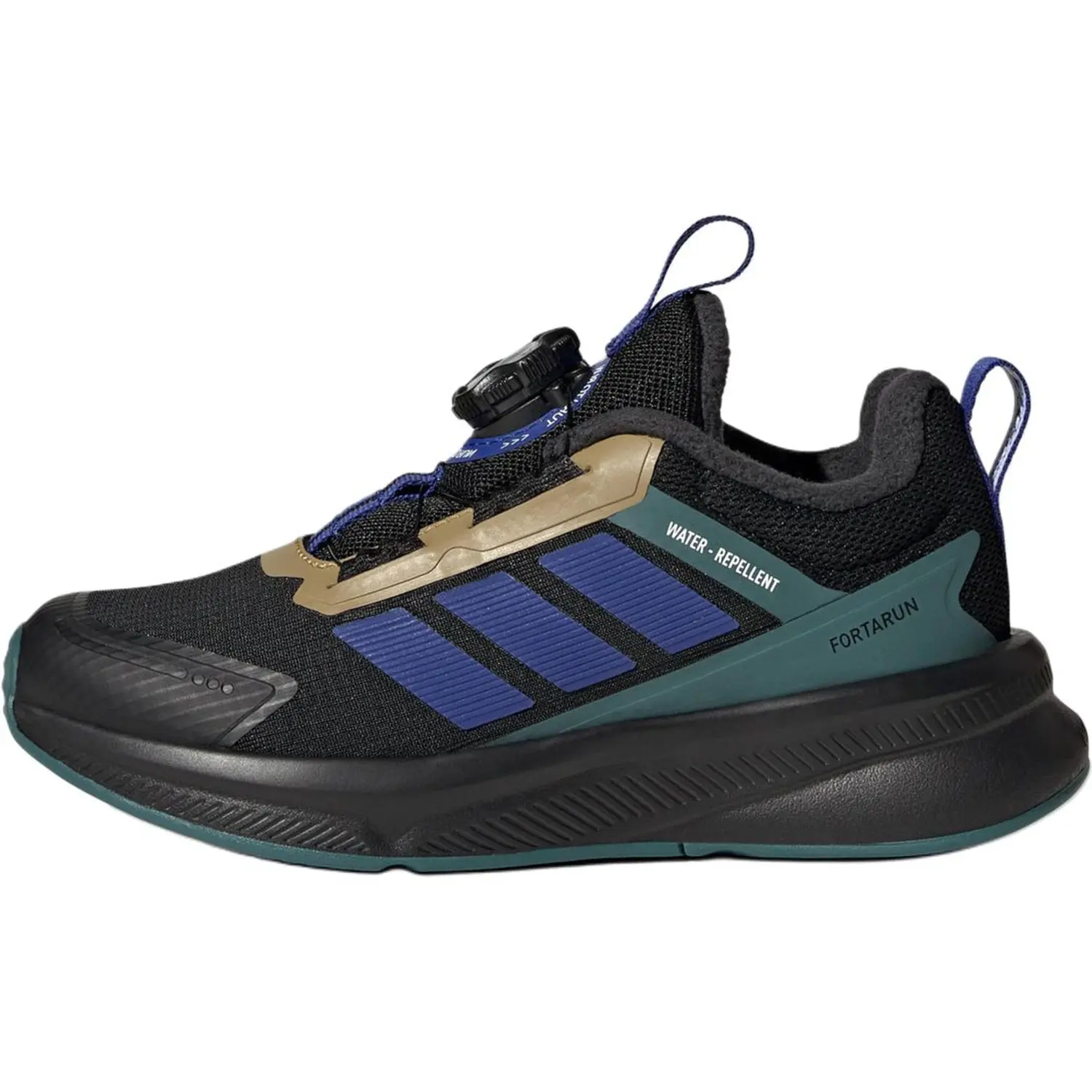

Adidas FORTARUN 4.0 устойчивые к истиранию термо низкие кроссовки для бега black детские