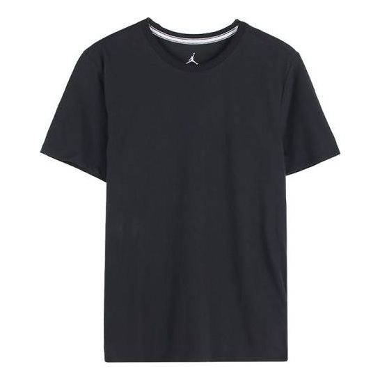 

Футболка Men's Jordan Dri-Fit Solid Color Quick Dry Round Neck Casual Short Sleeve Black T-Shirt 743037-010