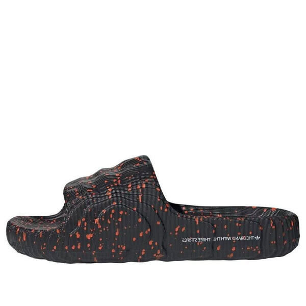 

Тапочки adilette 22 'black orange' Adidas, черный