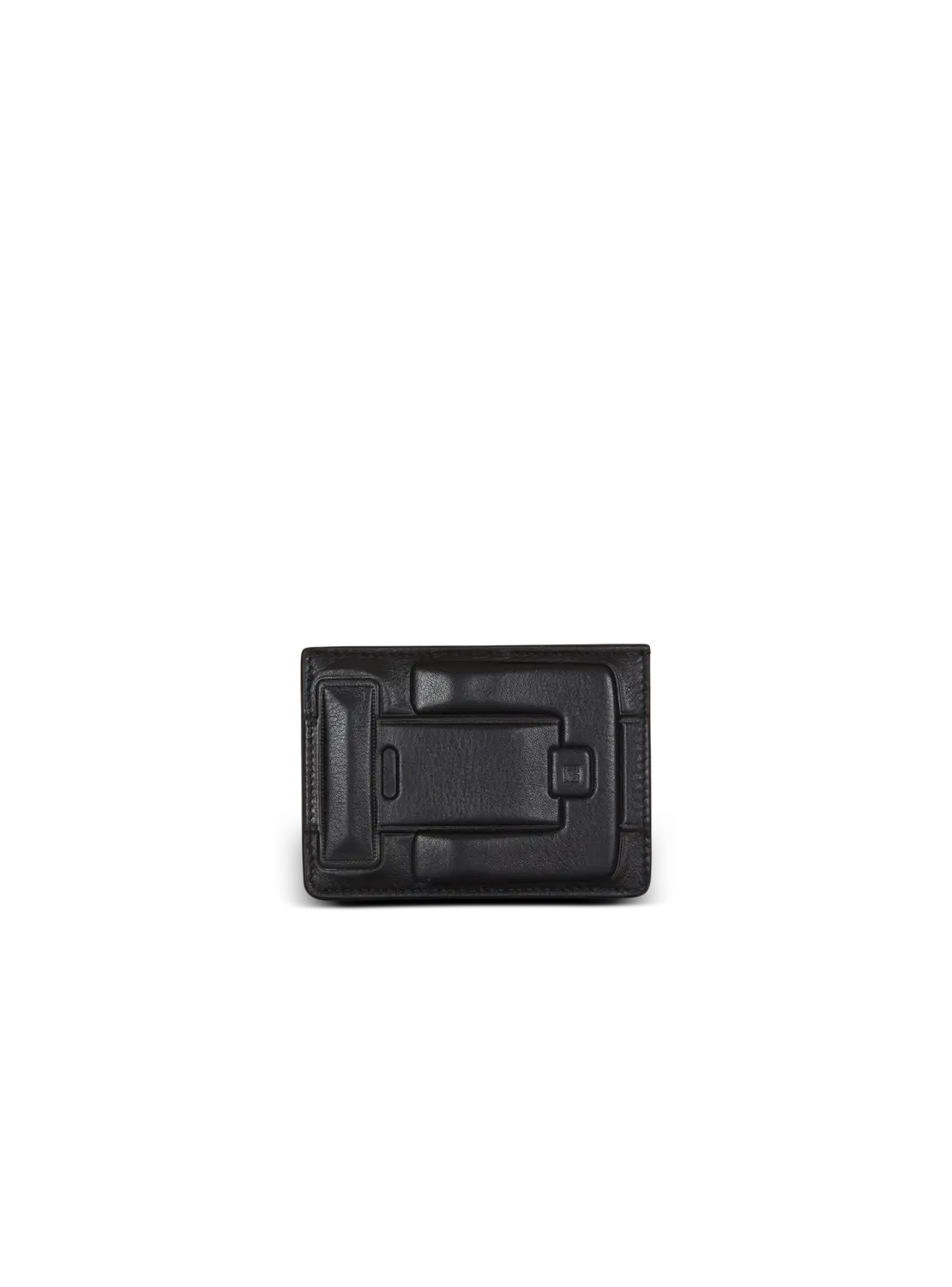 

Кардхолдер Anthem из телячьей кожи Balmain, черный