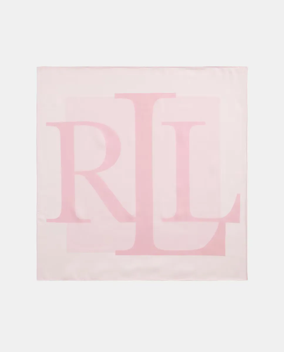 

Женский шелковый шарф с логотипом Lauren Ralph Lauren, цвет Rosa