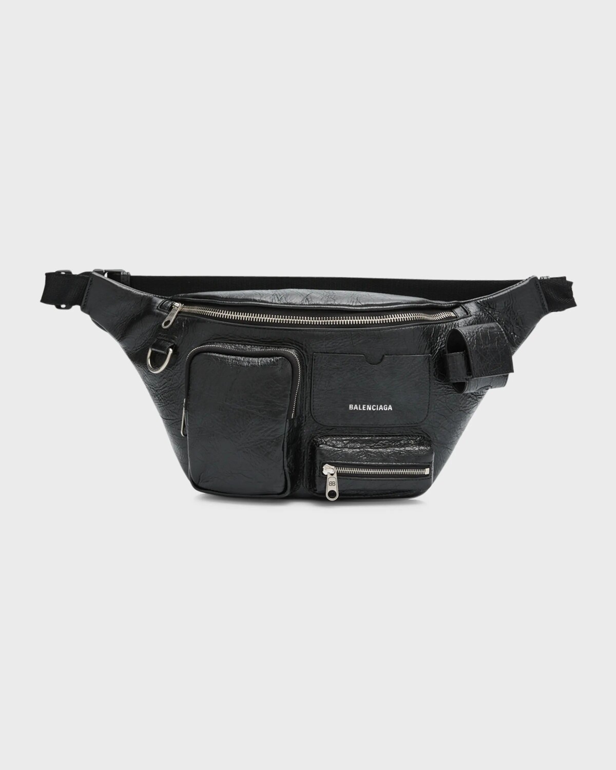 

Мужская кожаная поясная сумка Superbusy Balenciaga, цвет Black