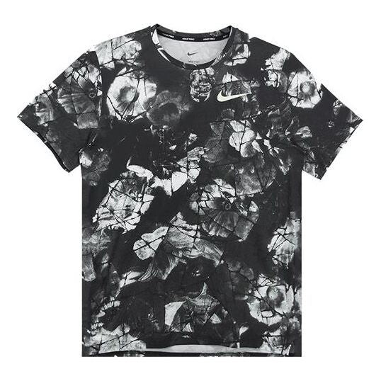

Футболка Men's Nike Pro Dri-FIT Color Block Printing Short Sleeve Black T-Shirt, черный