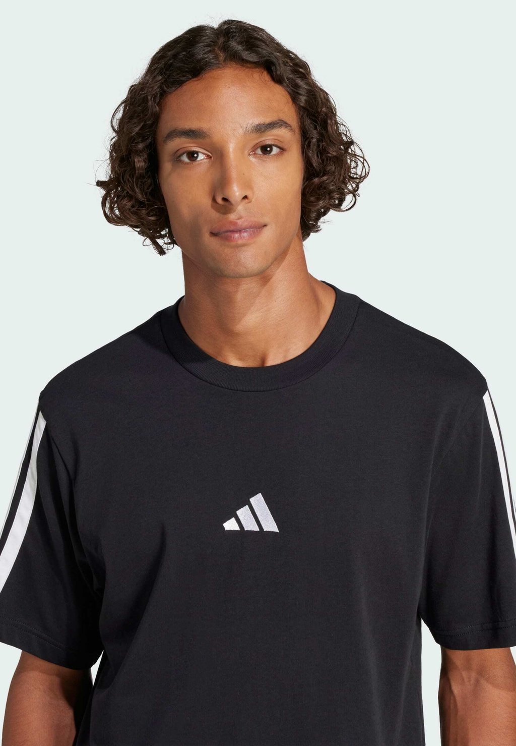 Футболка с принтом adidas Sportswear, черный — фото 4