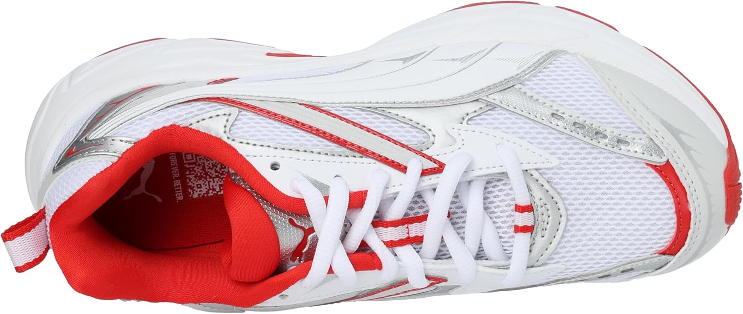 Мужские кроссовки для фитнеса и тренировок Puma, белый/красный/серебряный — фото 3