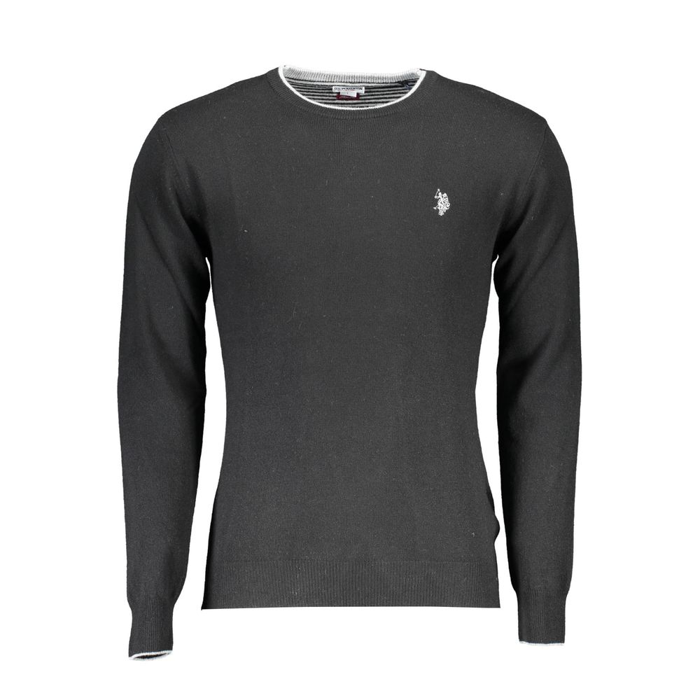 

Черный шерстяной мужской свитер U.S. Polo Assn.