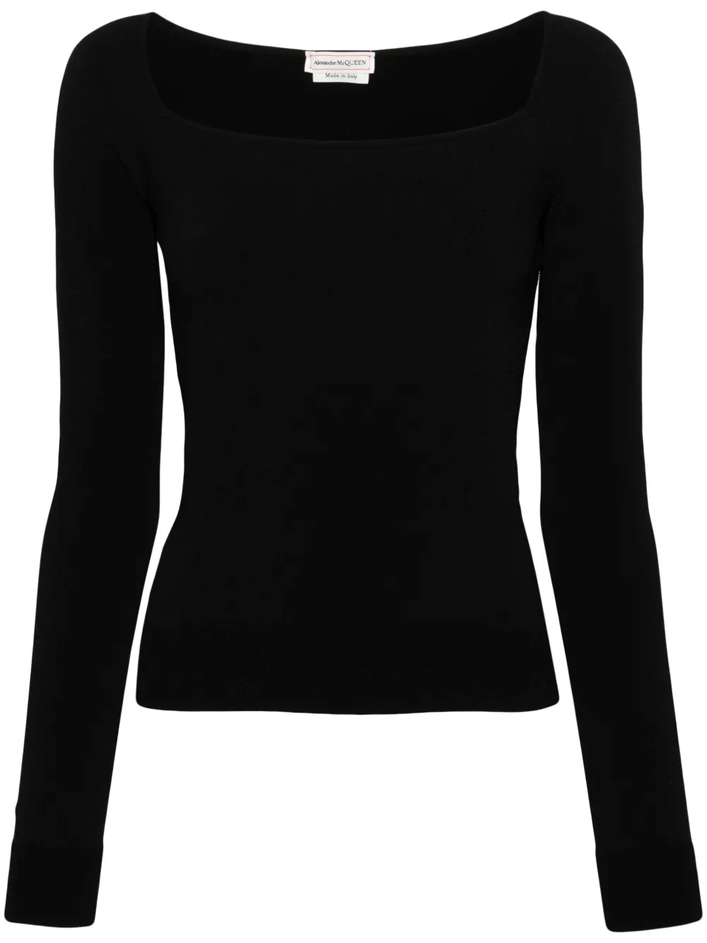 

Топ в рубчик Alexander McQueen, черный