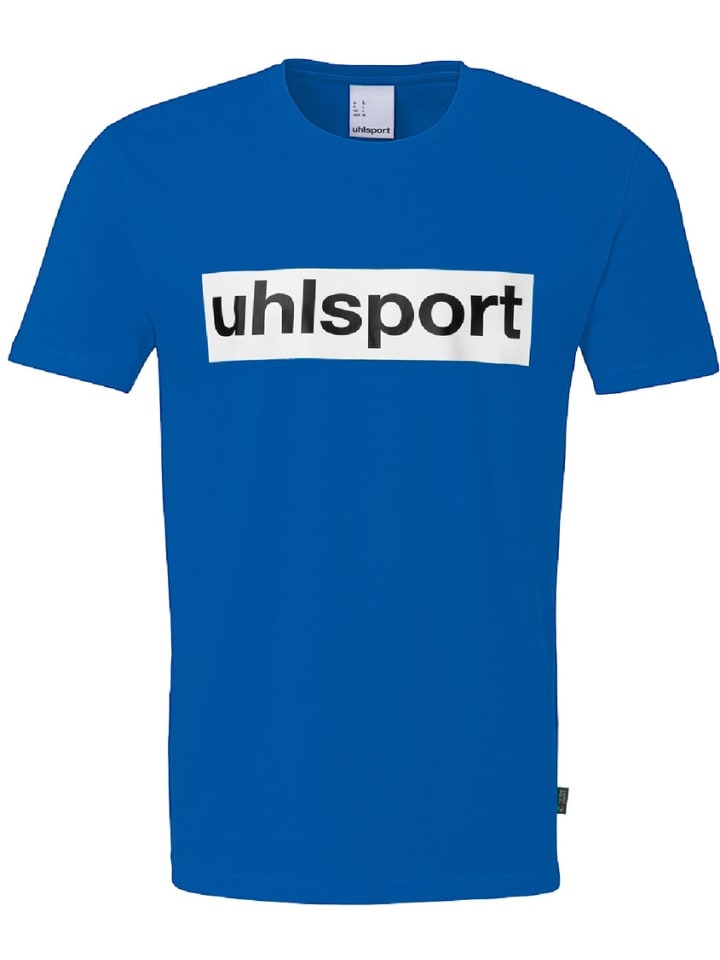 

Футболка спортивная Essential Promo T-Shirt синего цвета uhlsport, Синий, Футболка спортивная Essential Promo T-Shirt синего цвета uhlsport