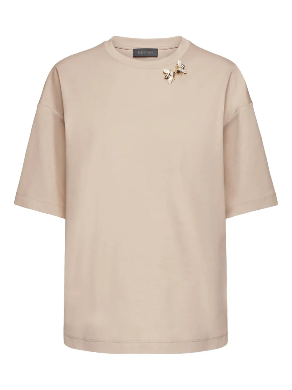 

Футболка с украшением в виде пчелы Elena Miro`, нейтральный