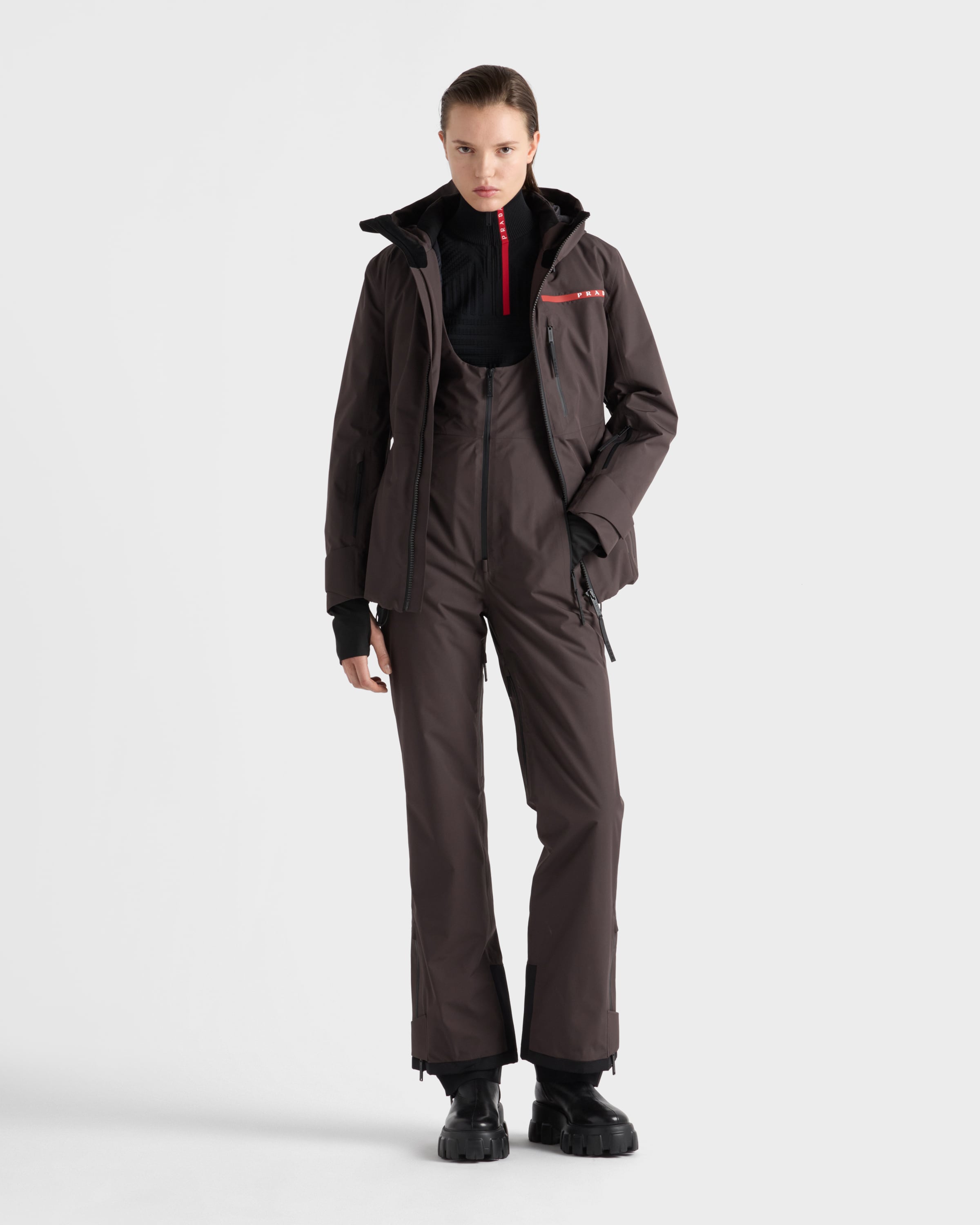 Лыжный комбинезон Extreme-Tex с лямками Prada, эбеновый — фото 2