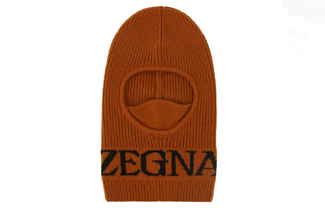 

Ermenegildo Zegna Шапка с интарсией логотипом Zegna, Brown