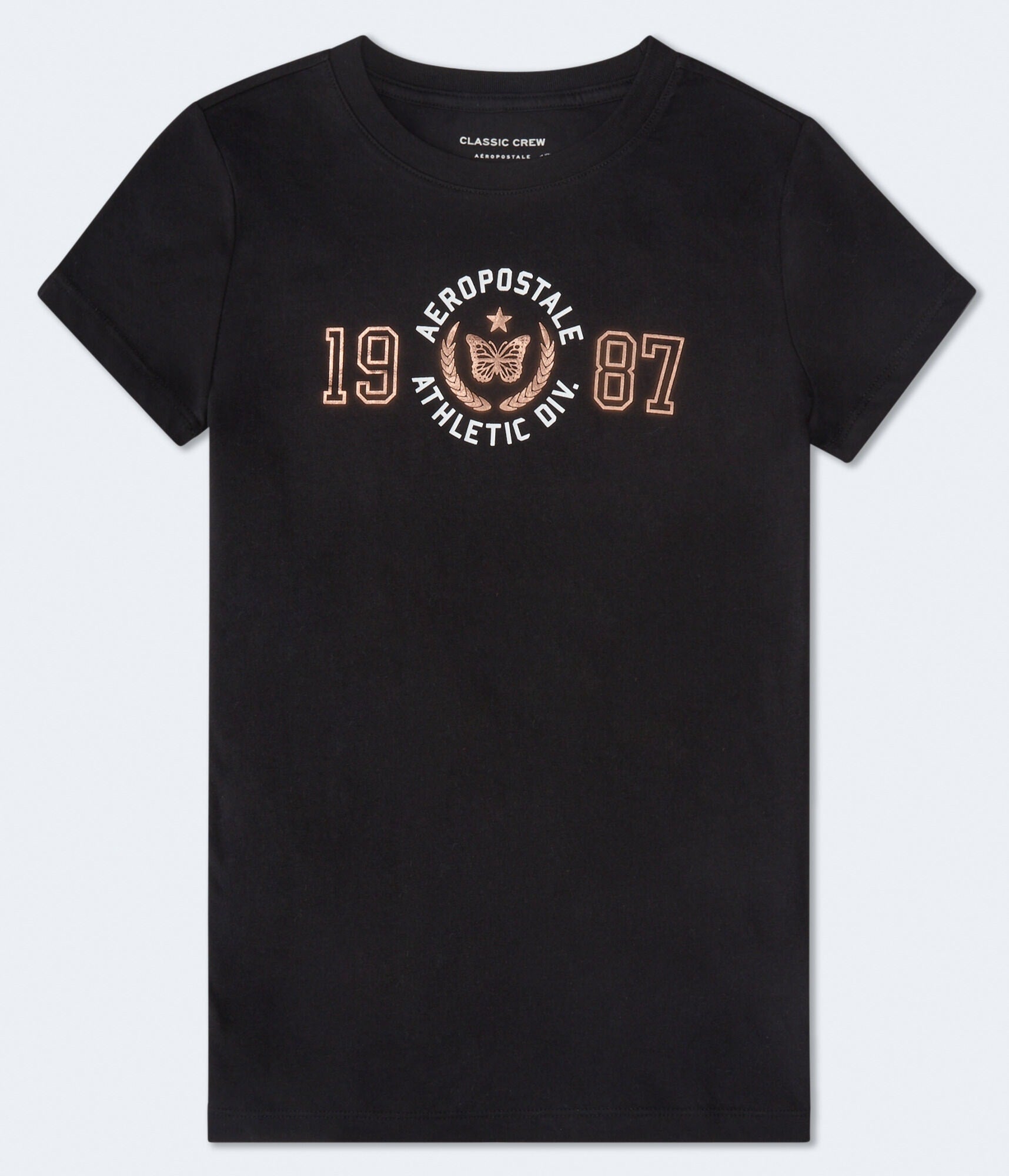 

Футболка Aeropostale 1987 с принтом бабочки, черный