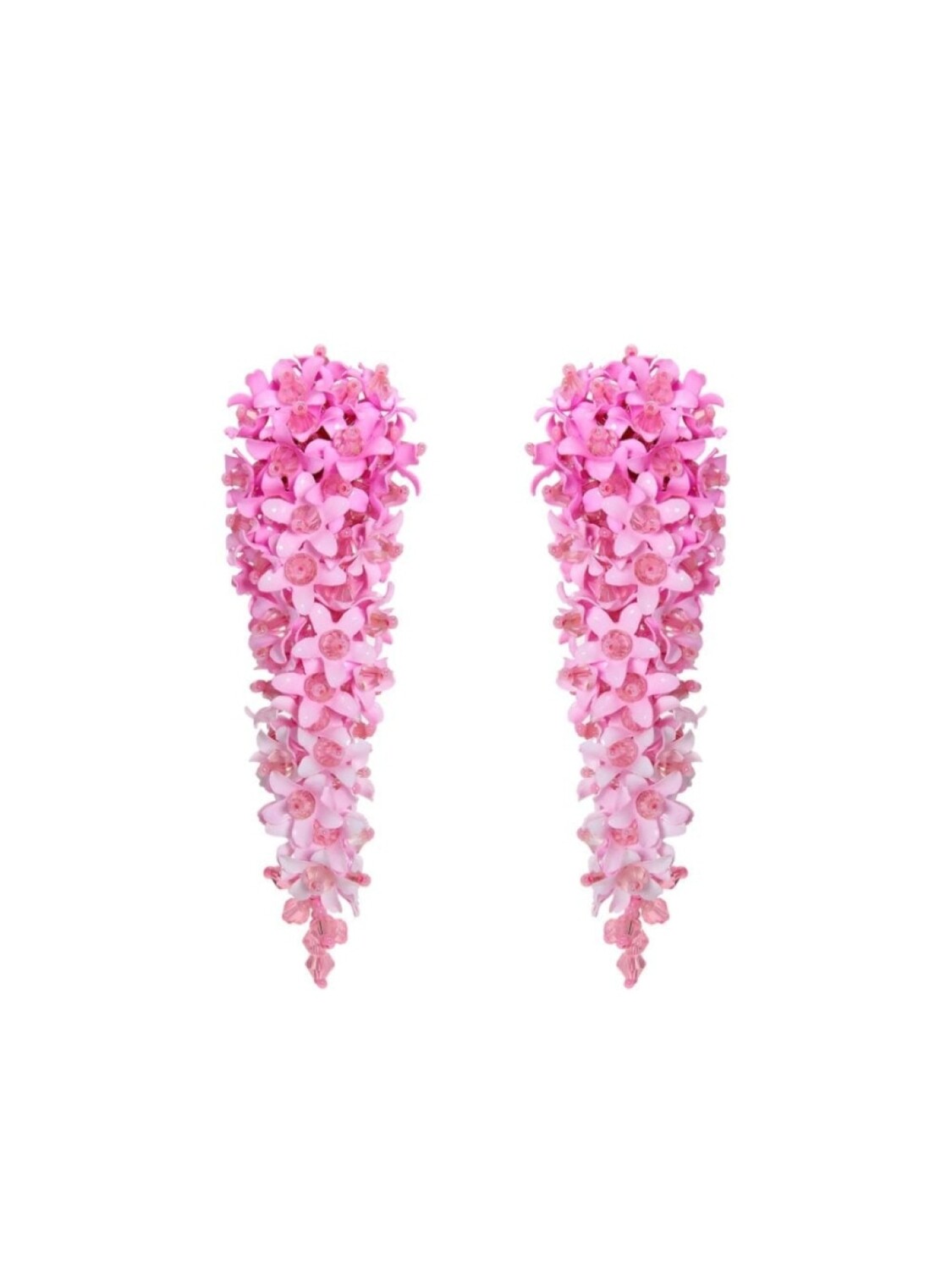 

Серьги «Каскадный цветок» Oscar de la Renta, розовый