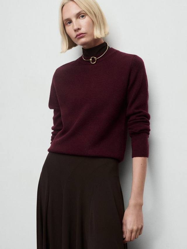 

Свитер Seedsun с круглым вырезом Mango, Dark Red