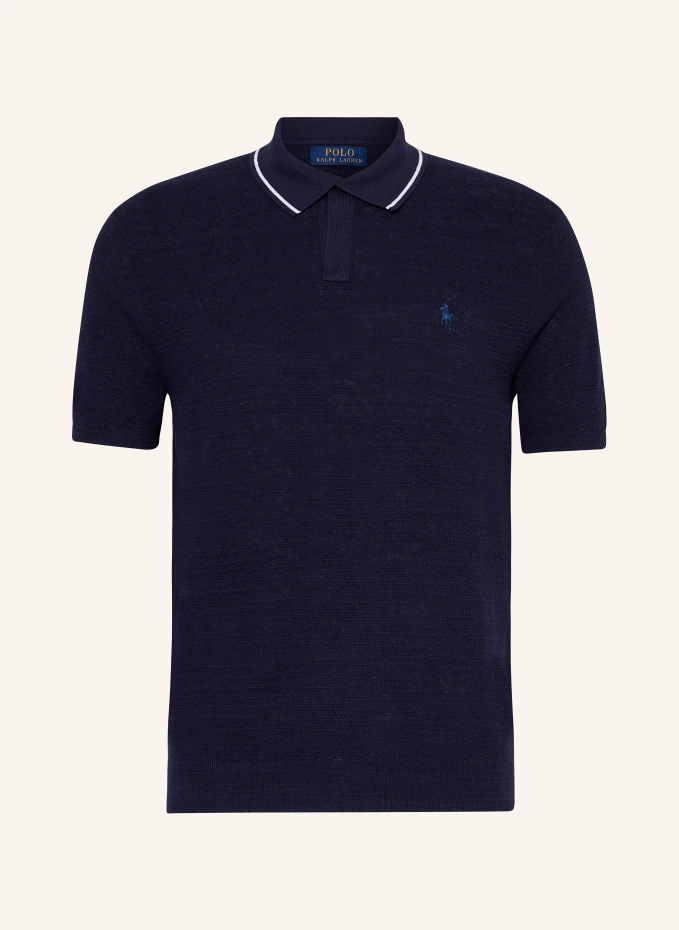 

Вязаная рубашка-поло Polo Ralph Lauren, синий