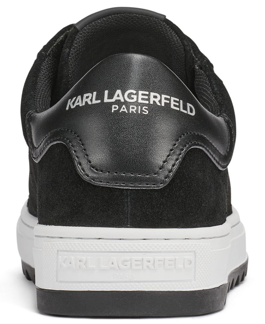 Мужские туфли на шнуровке с закругленным носком KARL LAGERFELD PARIS, Black — фото 3