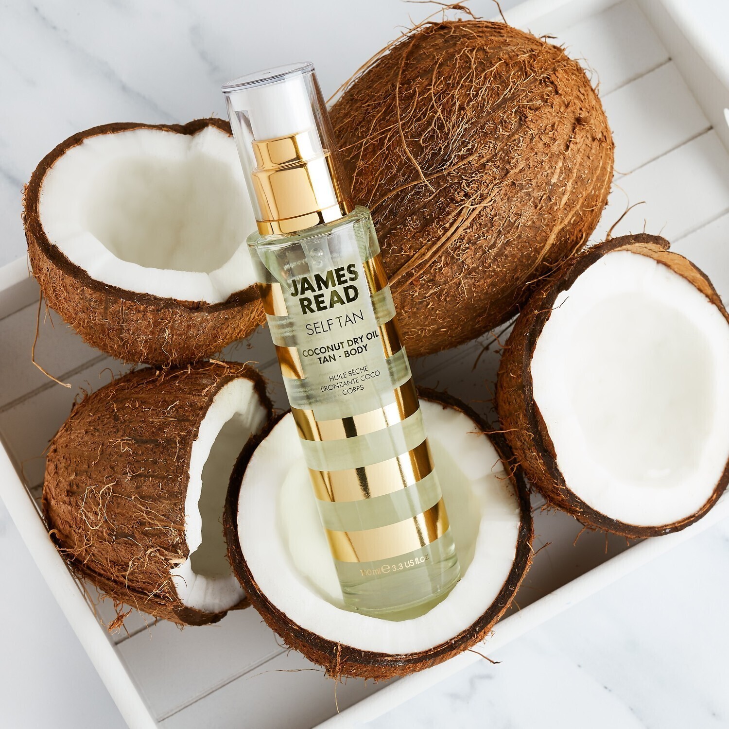 Средство для загара gradual tan body coconut dry oil tan James Read, объем 100 мл — фото 2