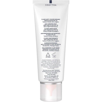 Soleil-Protect Unifying Fluid против коричневых пятен Spf50 Солнцезащитный крем для лица 50 мл, Roc — фото 2
