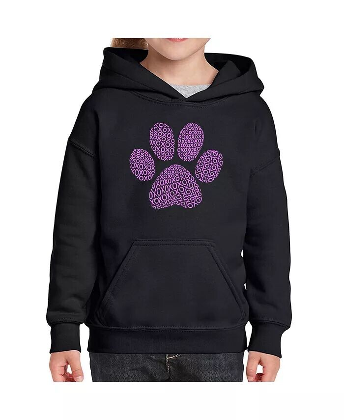 

Толстовка с капюшоном Word Art для девочек - XOXO Dog Paw LA Pop Art