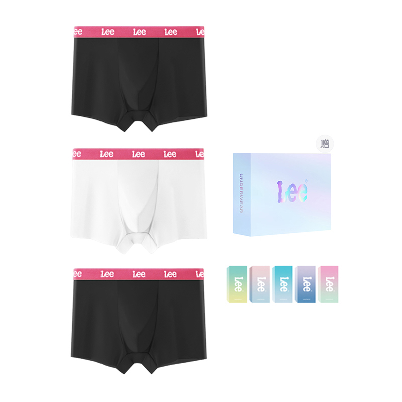 

Мужские трусы подарочный набор комбинация Lee, белый