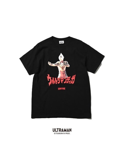 

Футболка принтованная, коллаборация HOMEGAME x ULTRAMAN TIGA, черная