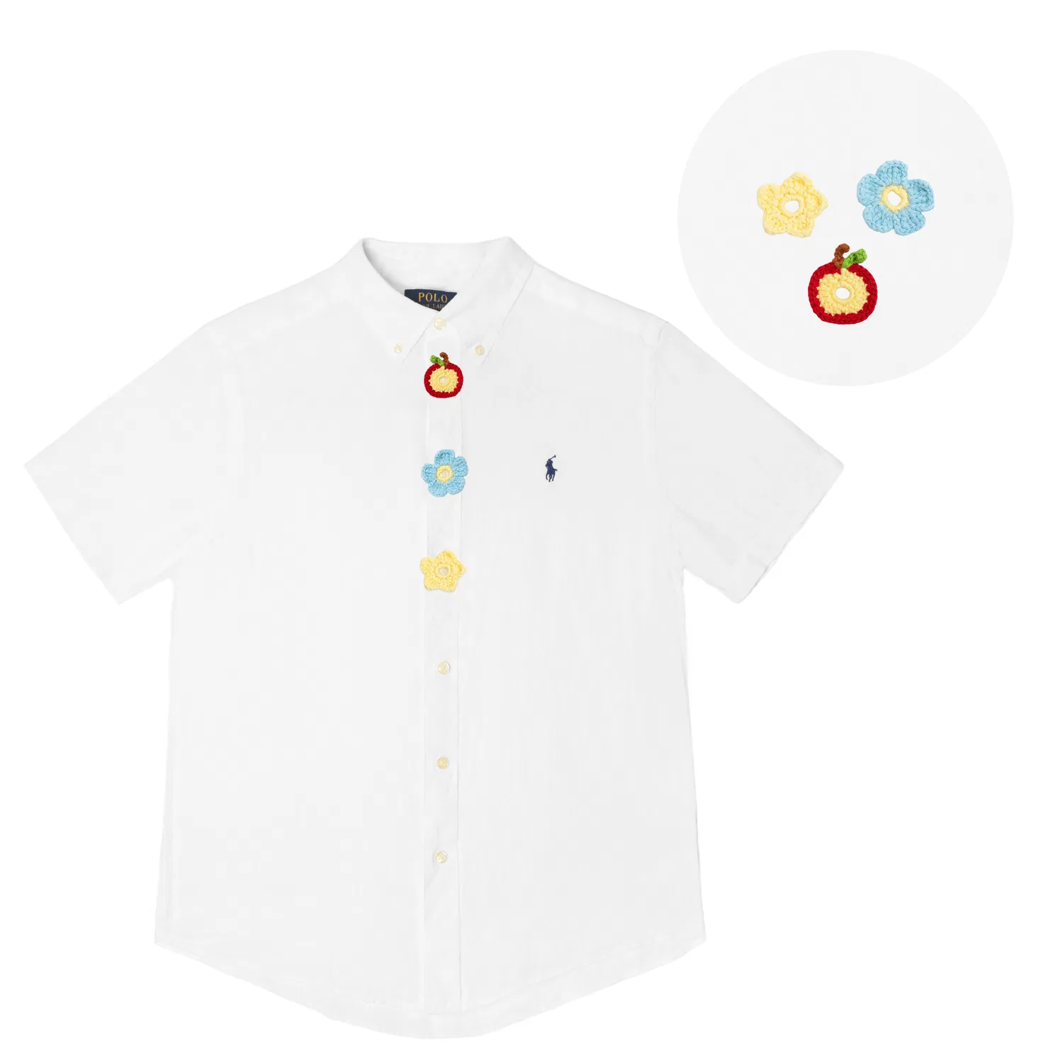 Детская рубашка Polo Ralph Lauren Casual Shirts белый — фото 3