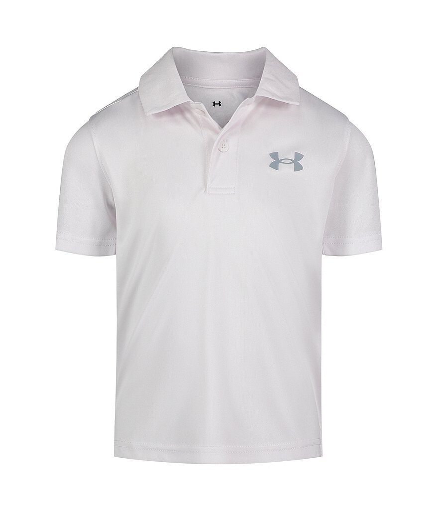 

Однотонная рубашка-поло с короткими рукавами Under Armour Little Boys 2T-7 Matchplay, белый