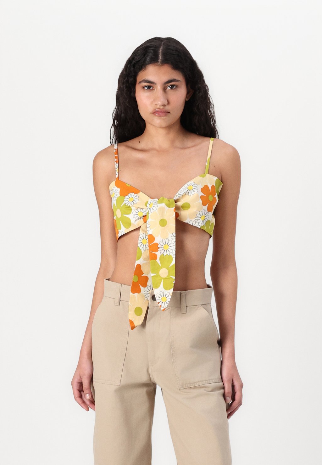 

Топ TIE FRONT STRAPPY CROP Glamorous, мультиколор