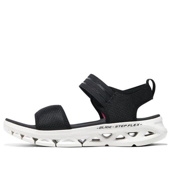 Сандалии go glide-step flex sandal 'black white' Skechers, черный
