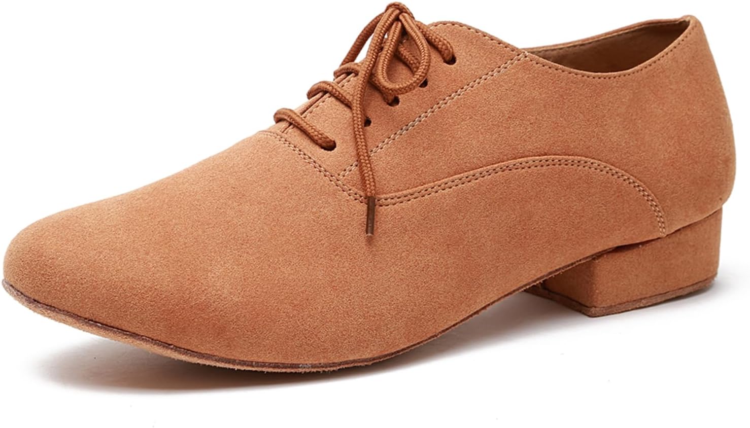 

Мужские бальные танцевальные туфли для латинских танцев, сальсы и танго с низким стандартным каблуком Zhcrcfirm, Camel