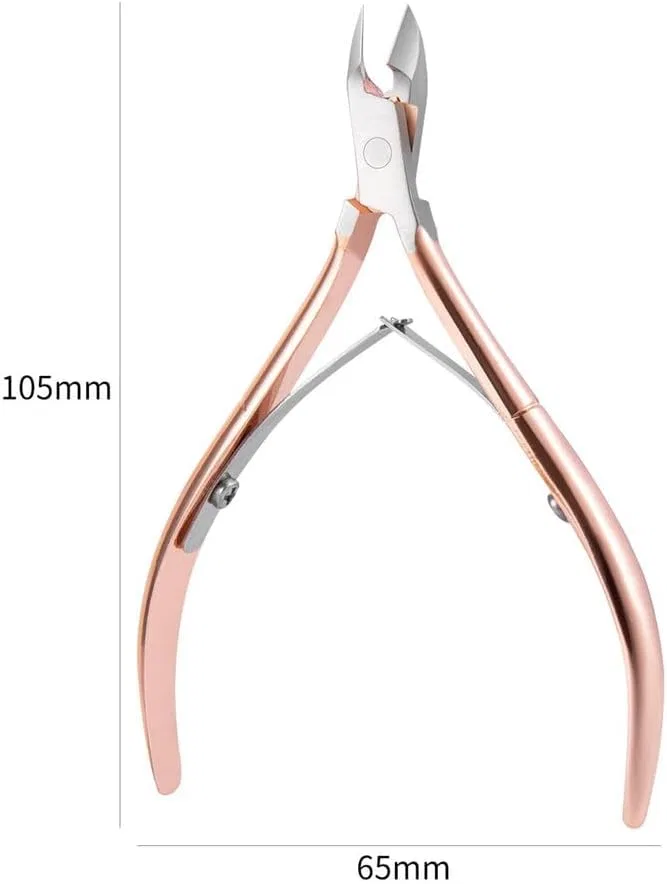 Кусачки для кутикулы из нержавеющей стали Vvw&Liu, Rose Gold — фото 3