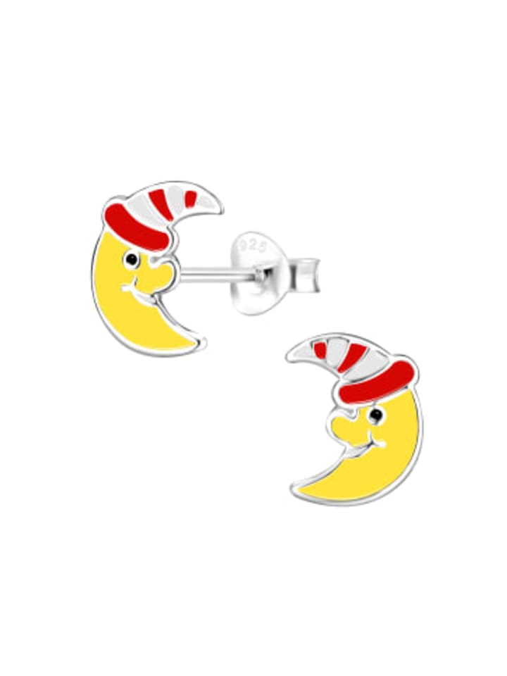 

Alexander York Детские серьги-гвоздики «Луна в шляпе» из серебра 925 пробы, комплект из 2 штук