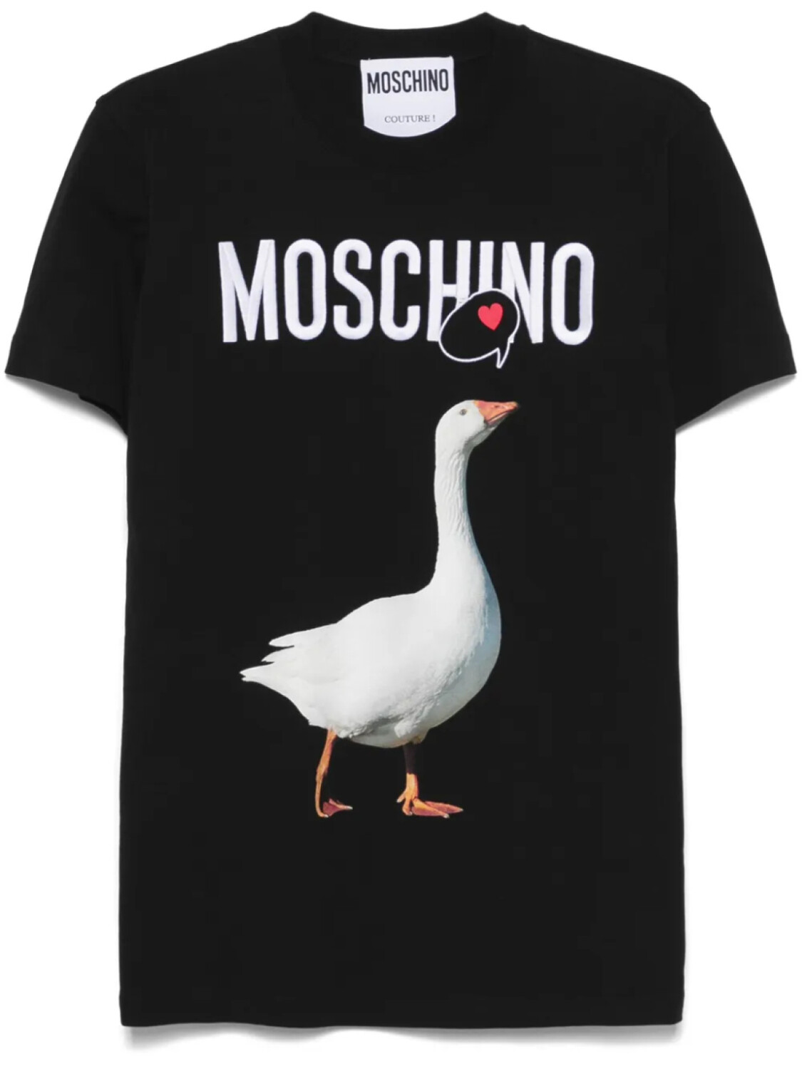 

Футболка с графическим принтом Moschino, черный