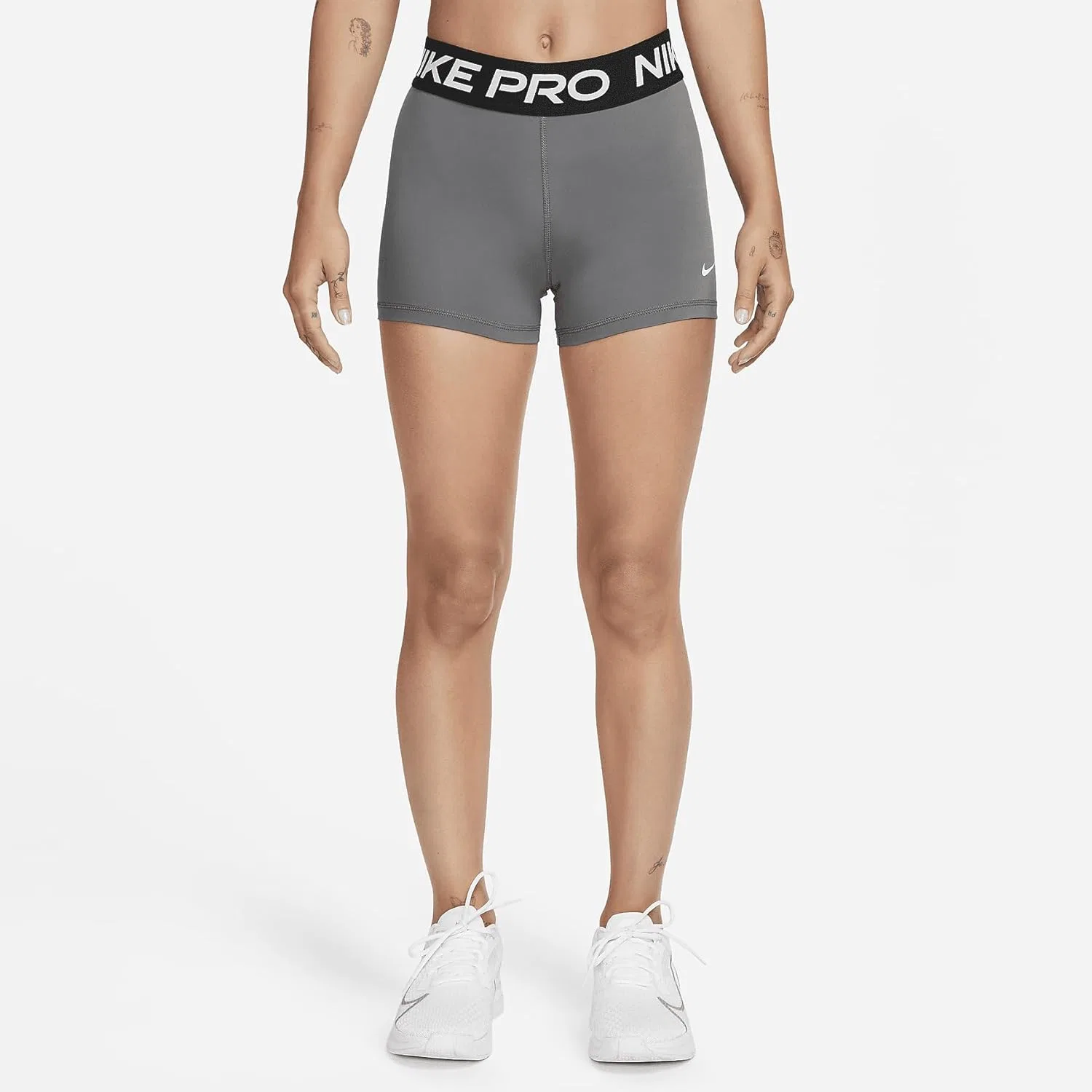 Шорты активные Nike Women's Flat, Iron Grey/Black/White — фото 2