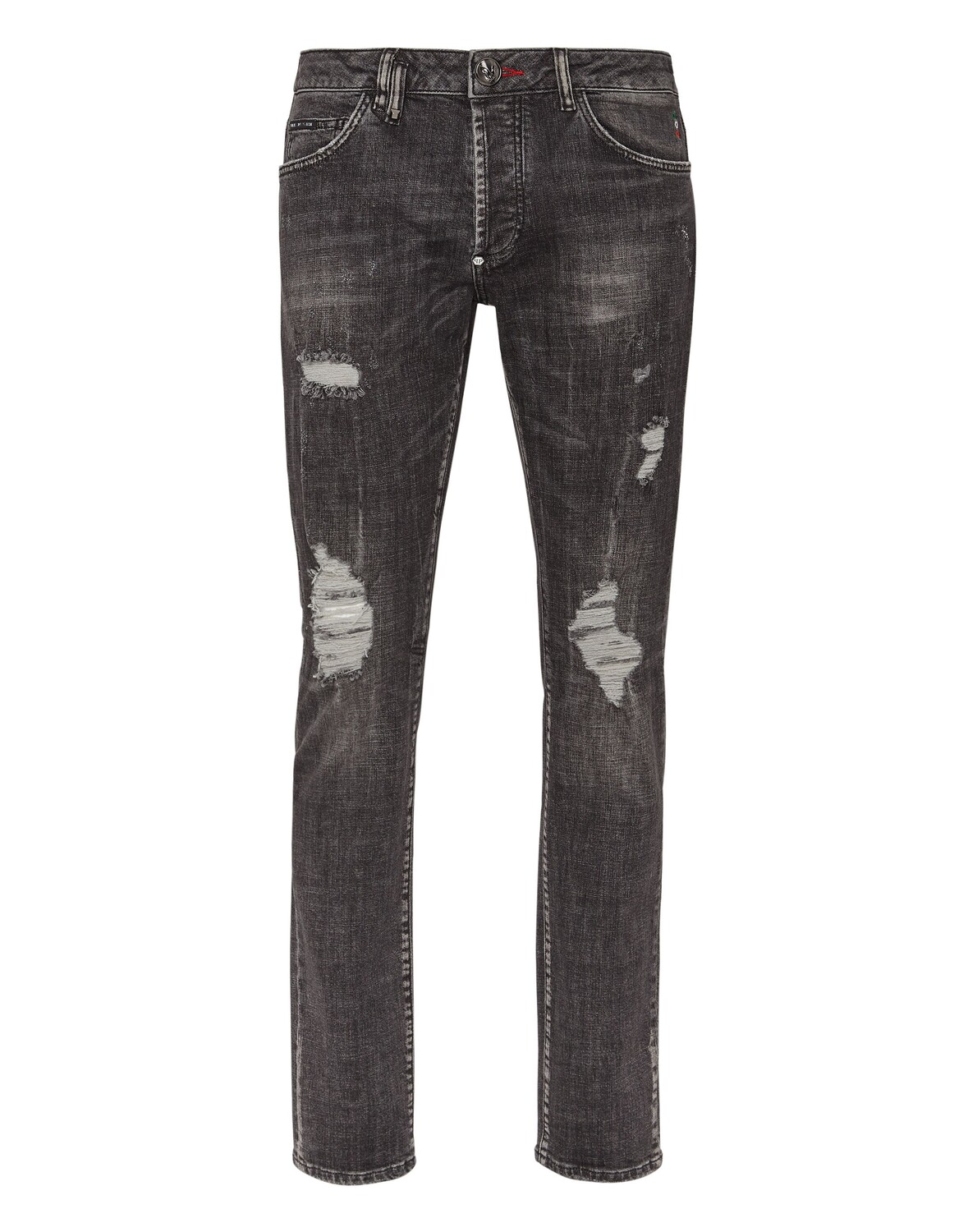 

Суперпрямые брюки Love Philipp Plein, цвет Full Metal