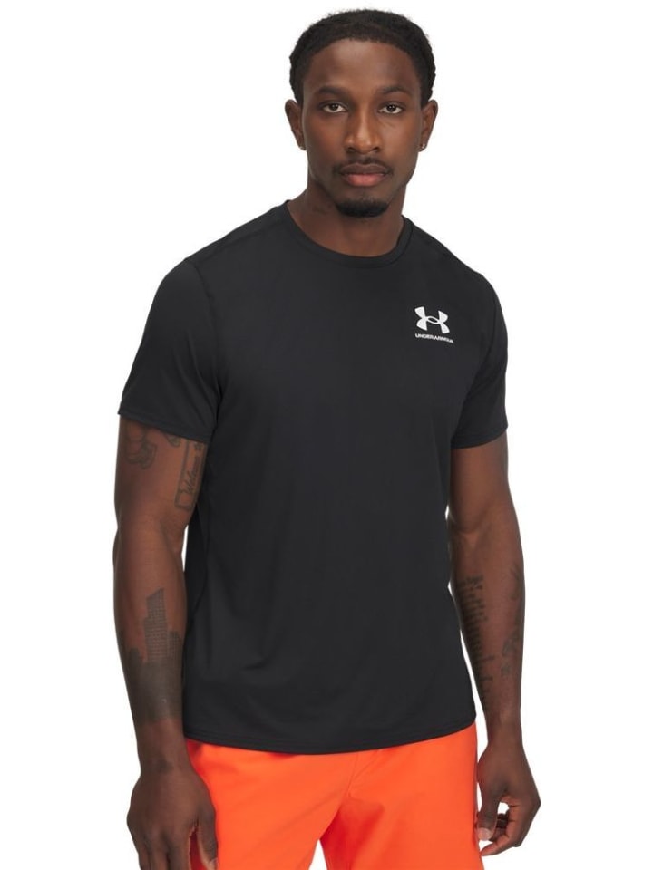 

Under Armour Спортивная футболка «Heatgear Fitted T-Shirt» черного цвета, Черный, Under Armour Спортивная футболка «Heatgear Fitted T-Shirt» черного цвета