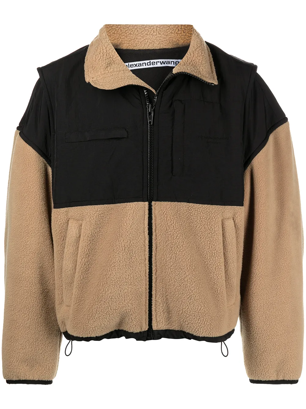 

Куртка со вставками Alexander Wang, коричневый
