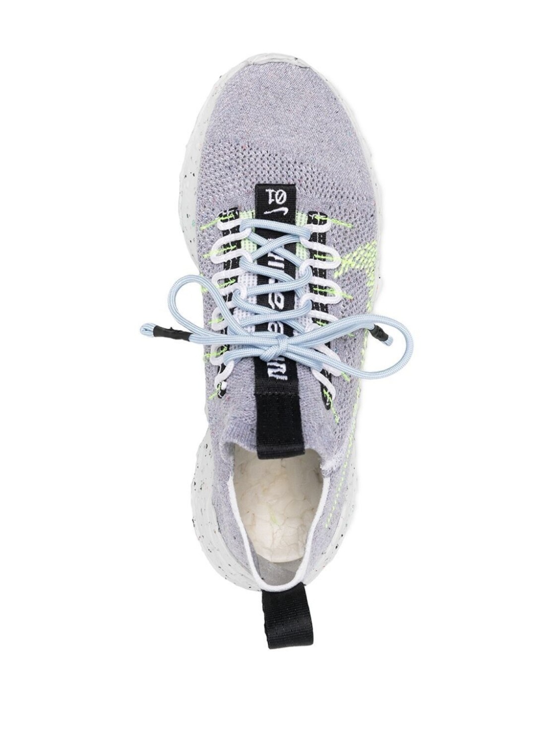 Кроссовки Nike Space Hippie 01, серый/белый — фото 4