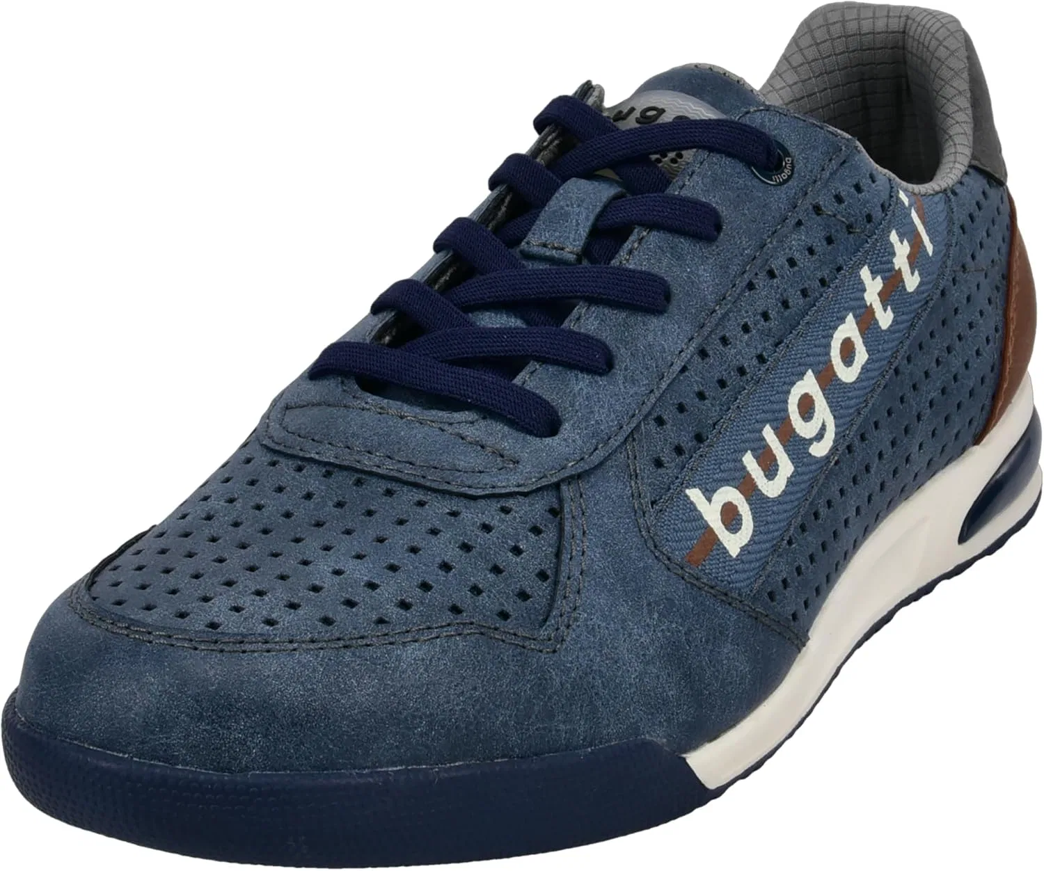 Мужские спортивные кроссовки Bugatti на шнуровке, 2-Blue