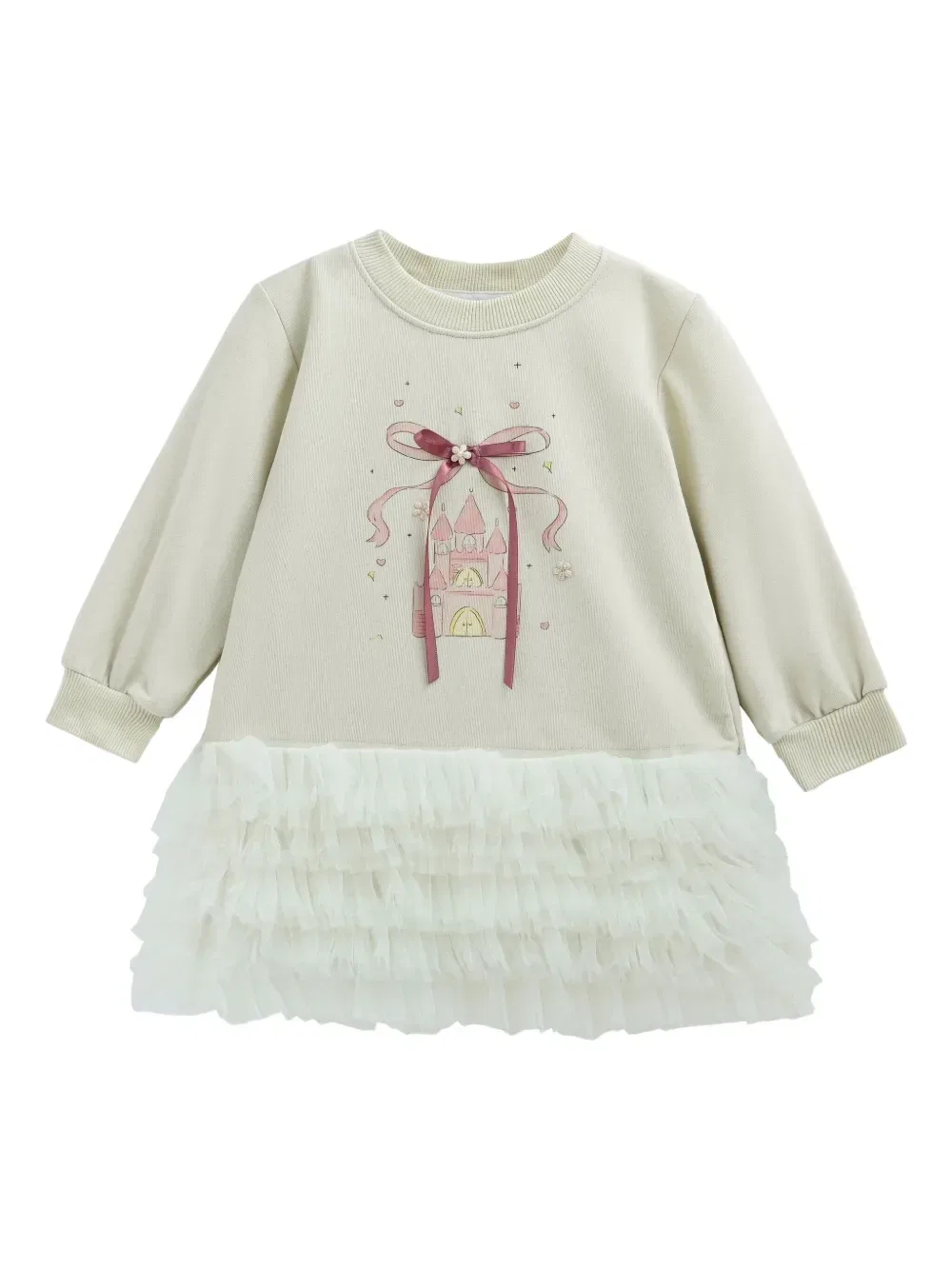 Платье с оборками и лентами Mimi Tutu, зеленый